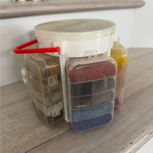 Multi-Color Beads and Storage Organizer